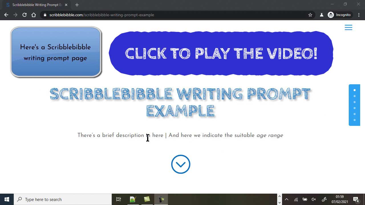 Scribblebibble Site Tour Video